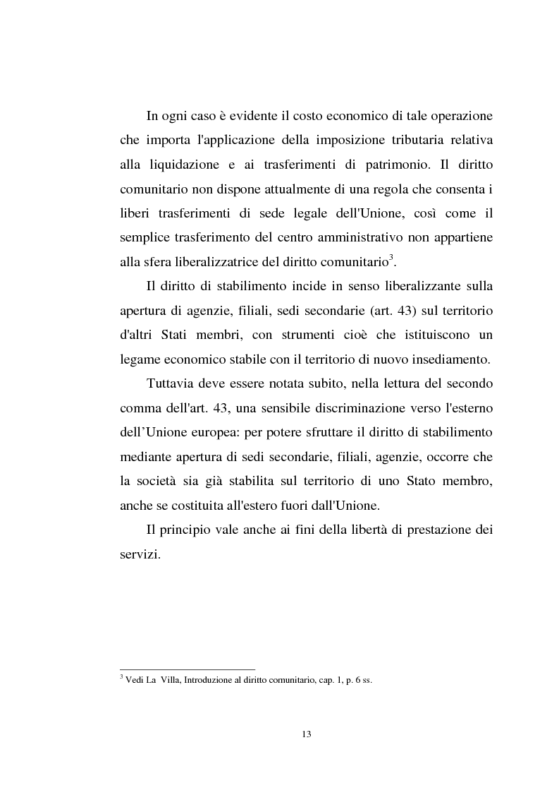 Anteprima della tesi: La disciplina comunitaria sulla '' società per azioni '' europea, Pagina 11