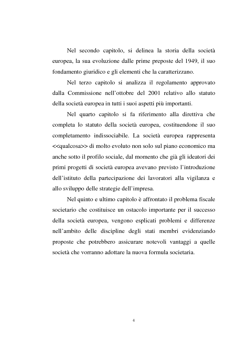Anteprima della tesi: La disciplina comunitaria sulla '' società per azioni '' europea, Pagina 2