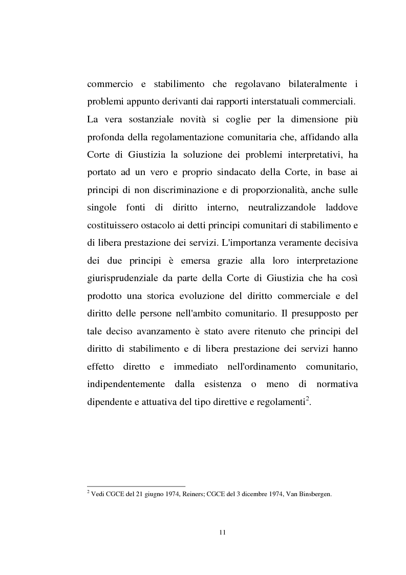 Anteprima della tesi: La disciplina comunitaria sulla '' società per azioni '' europea, Pagina 9