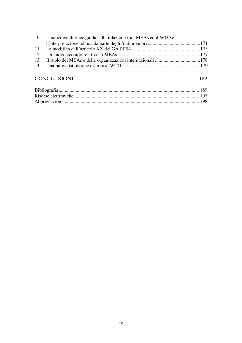 Indice della tesi: Movimenti transfrontalieri di organismi geneticamente modificati: protocollo di Cartagena e norme dell'OMC, Pagina 3