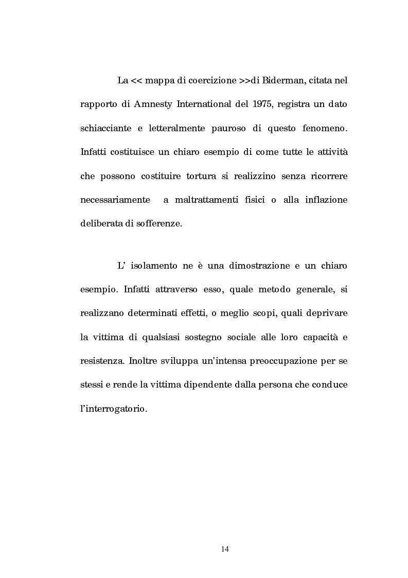 Anteprima della tesi: Analisi criminologica della tortura, Pagina 14
