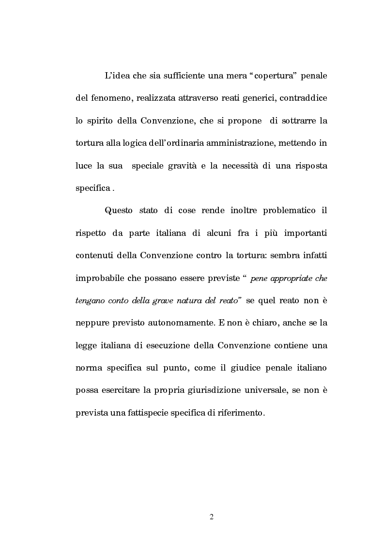 Anteprima della tesi: Analisi criminologica della tortura, Pagina 2