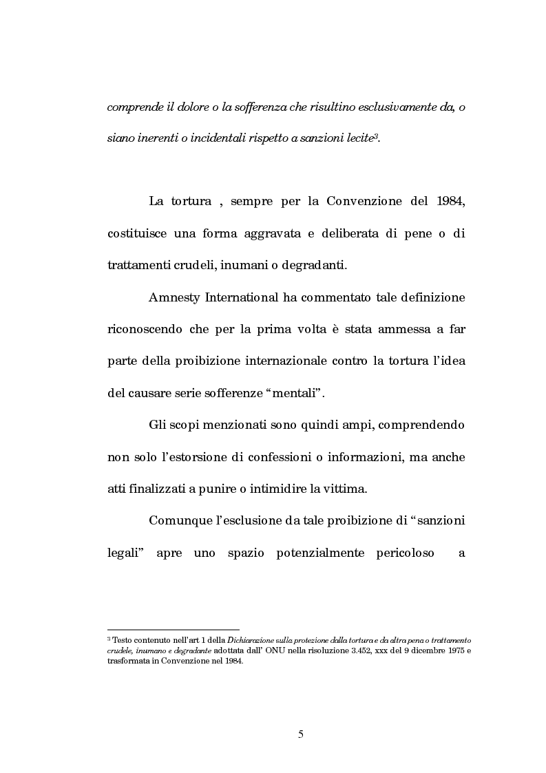 Anteprima della tesi: Analisi criminologica della tortura, Pagina 5