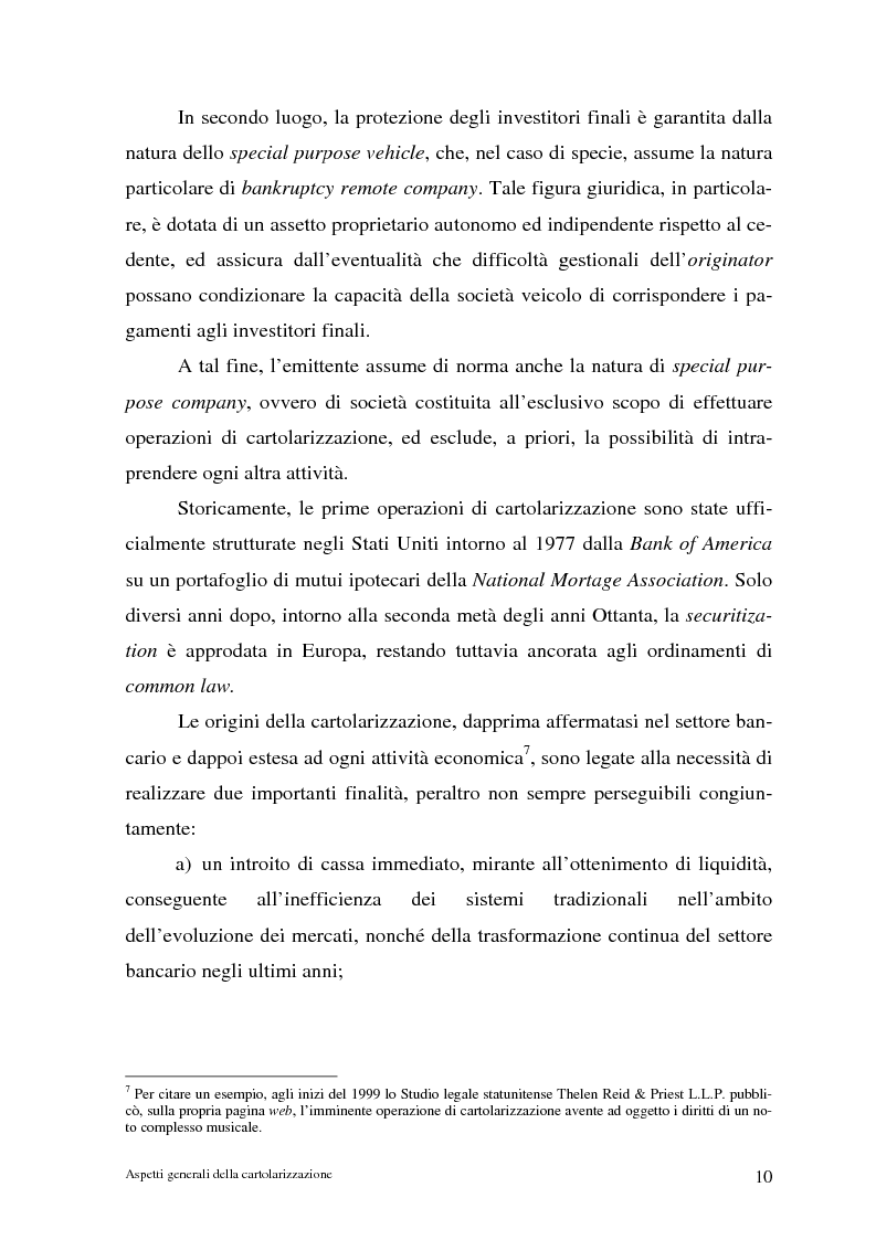 Anteprima della tesi: La cartolarizzazione dei crediti in Italia: il caso della BCC di Castellana Grotte, Pagina 10