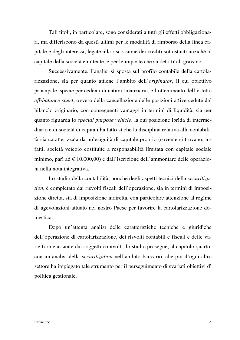 Anteprima della tesi: La cartolarizzazione dei crediti in Italia: il caso della BCC di Castellana Grotte, Pagina 4