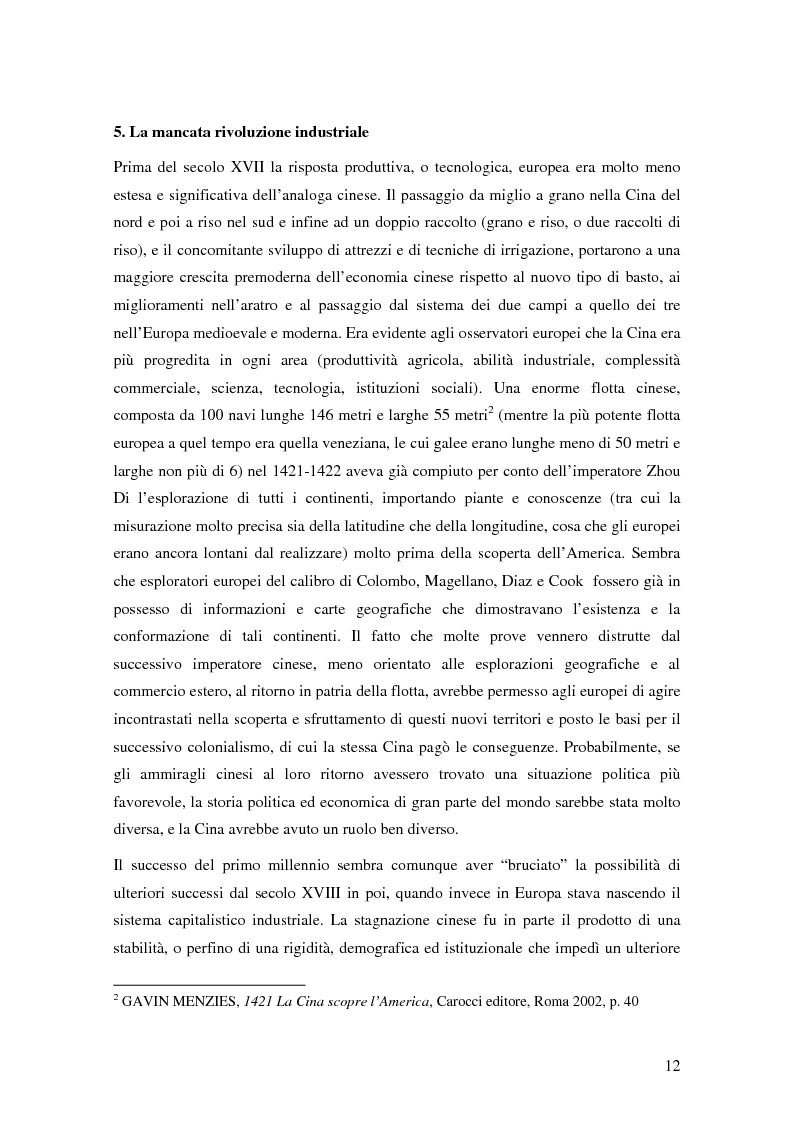 Anteprima della tesi: Storia del commercio della Cina contemporanea e dei mutamenti economici e sociali causati dall'ingresso nell'OMC e nel commercio internazionale, Pagina 10