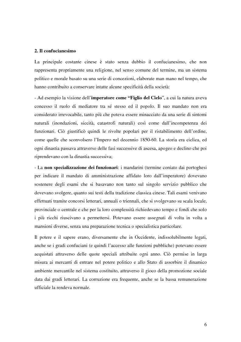 Anteprima della tesi: Storia del commercio della Cina contemporanea e dei mutamenti economici e sociali causati dall'ingresso nell'OMC e nel commercio internazionale, Pagina 4