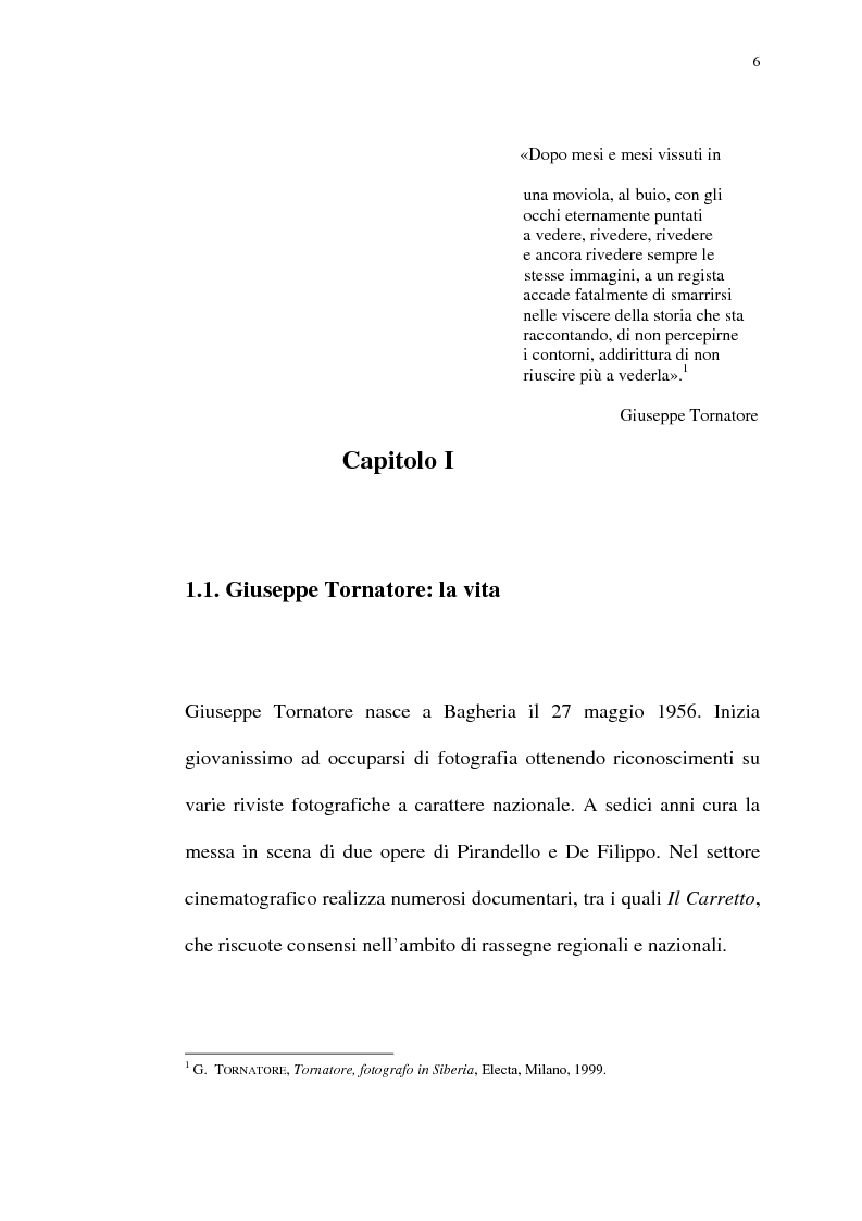 Anteprima della tesi: Per Giuseppe Tornatore: La leggenda del Pianista sull'Oceano, Pagina 4