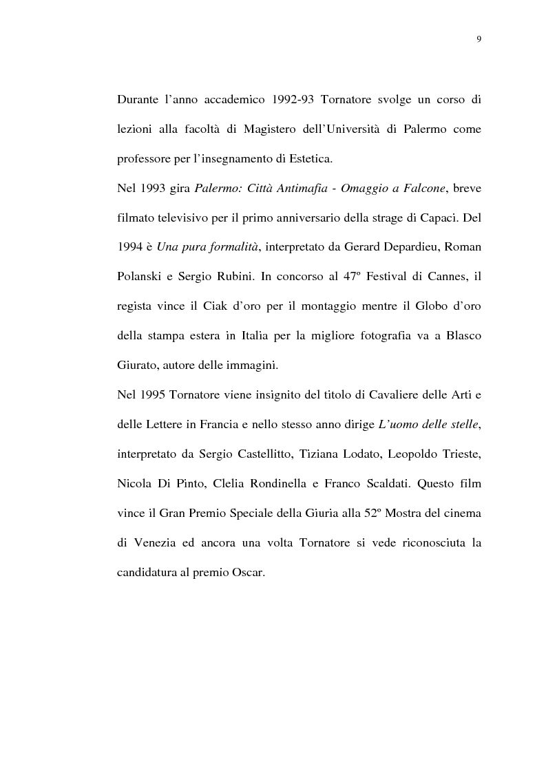 Anteprima della tesi: Per Giuseppe Tornatore: La leggenda del Pianista sull'Oceano, Pagina 7