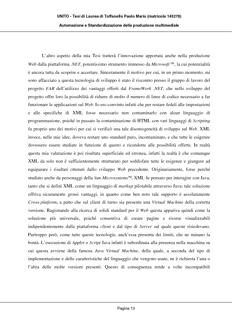 Anteprima della tesi: Automazione e Standardizzazione della produzione multimediale, Pagina 9