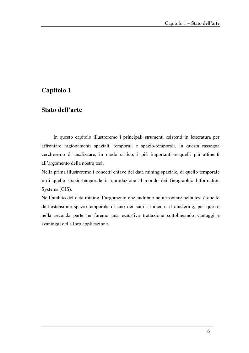 Anteprima della tesi: Ambiente logico per il Clustering Spazio-Temporale, Pagina 6