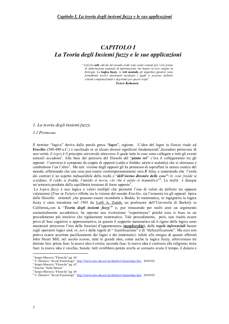 Anteprima della tesi: Le scelte pubbliche: un approccio fuzzy, Pagina 5