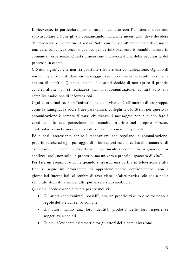 Anteprima della tesi: Comunicazione e sport: il caso della pallavolo, Pagina 10