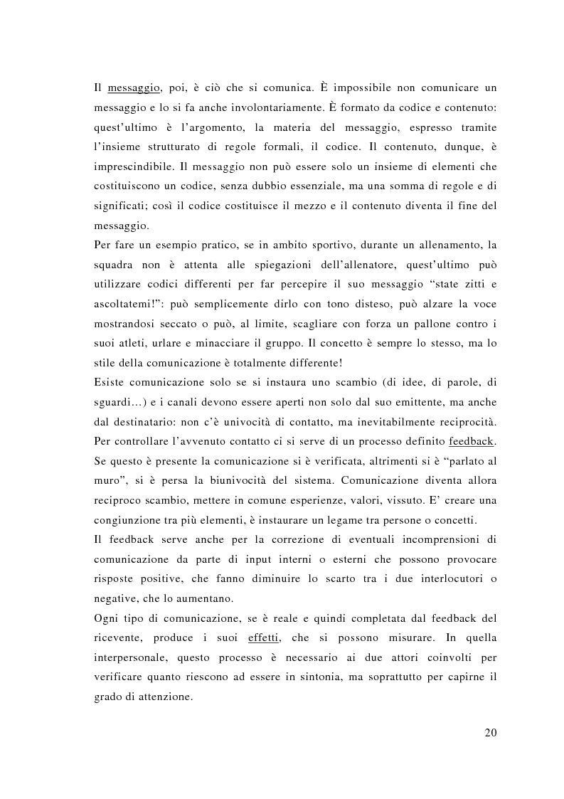 Anteprima della tesi: Comunicazione e sport: il caso della pallavolo, Pagina 11