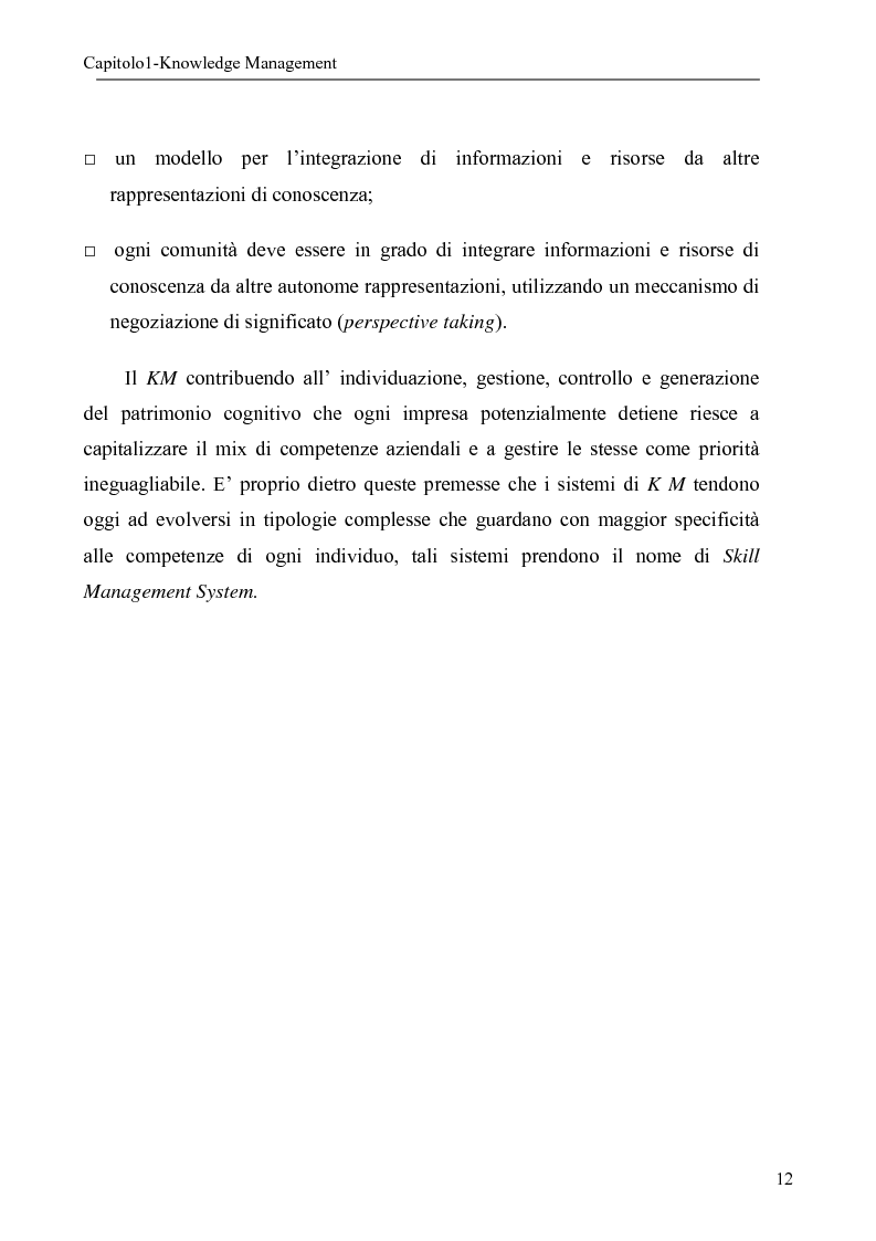 Anteprima della tesi: Sistema per la gestione degli skills con metodologie di rappresentazione della conoscenza, Pagina 12