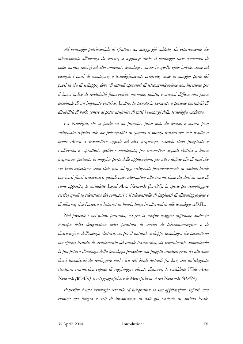 Anteprima della tesi: Powerline: Internet Elettrica, Pagina 2