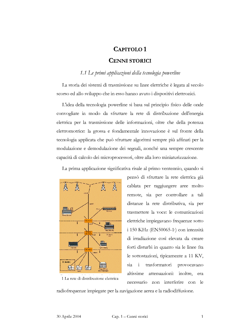 Anteprima della tesi: Powerline: Internet Elettrica, Pagina 4
