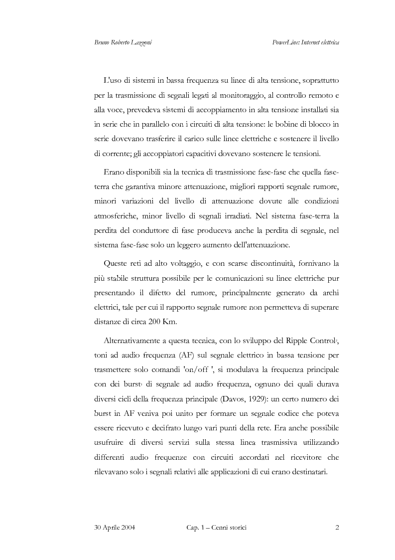 Anteprima della tesi: Powerline: Internet Elettrica, Pagina 5