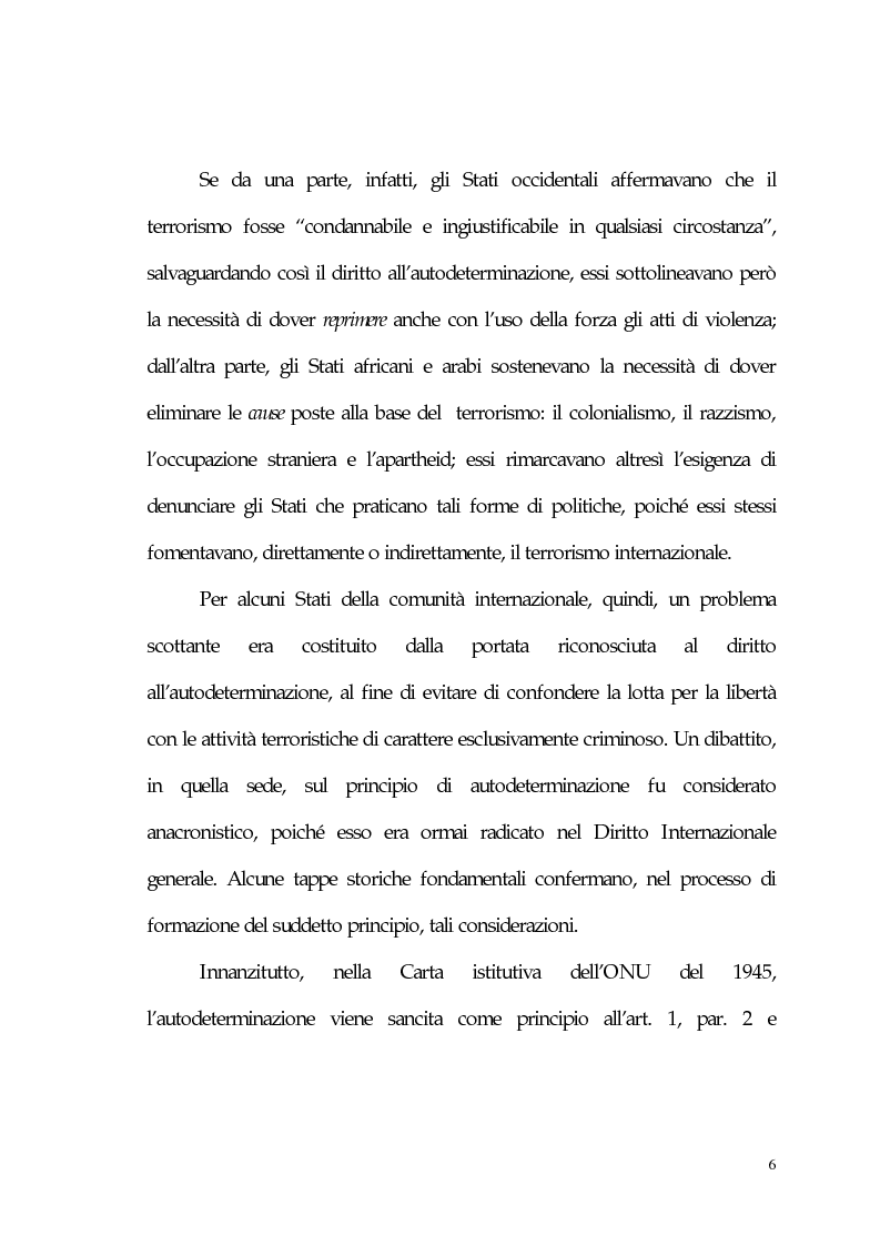 Anteprima della tesi: Aspetti giuridici del terrorismo internazionale, Pagina 6