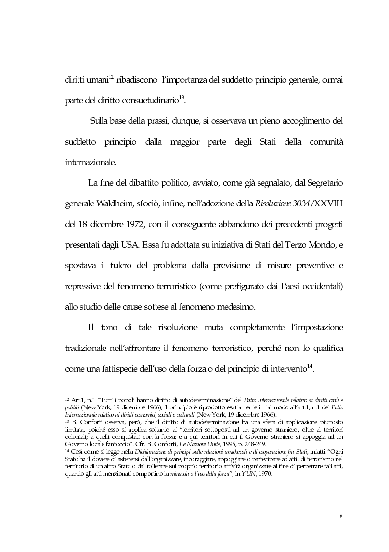 Anteprima della tesi: Aspetti giuridici del terrorismo internazionale, Pagina 8