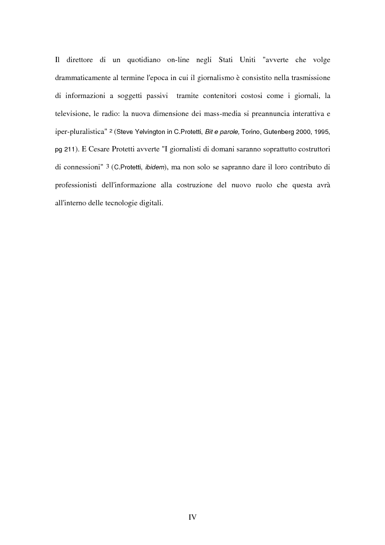 Anteprima della tesi: Il tg nei bit, Pagina 4