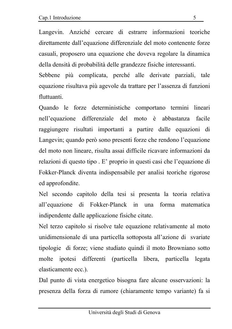 Anteprima della tesi: Equazioni di evoluzione di processi aleatori in meccanica classica e quantistica, Pagina 4