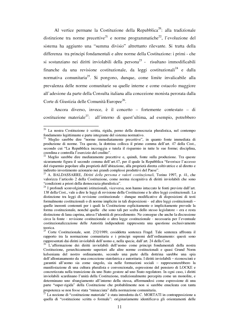 Anteprima della tesi: La posizione istituzionale della CONSOB e i suoi poteri di normazione secondaria, Pagina 5