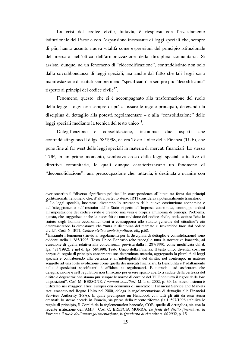 Anteprima della tesi: La posizione istituzionale della CONSOB e i suoi poteri di normazione secondaria, Pagina 9