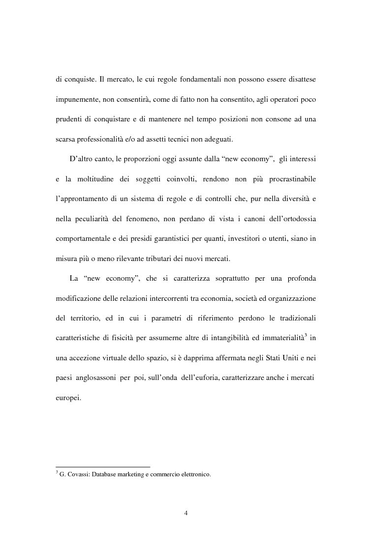 Anteprima della tesi: E-Finance: le nuove frontiere del commercio online, Pagina 4