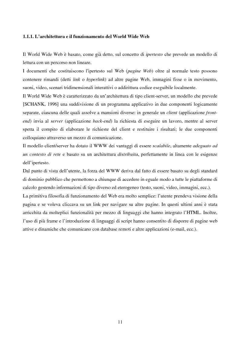 Anteprima della tesi: IVQS SERVER: un sistema client/server di interrogazione di basi di dati multimediali in rete, ad elevato grado di usabilità, con interfaccia iconica, Pagina 11