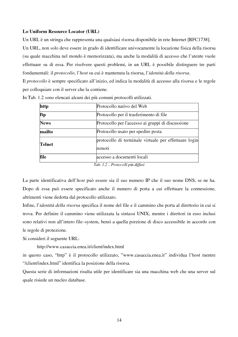 Anteprima della tesi: IVQS SERVER: un sistema client/server di interrogazione di basi di dati multimediali in rete, ad elevato grado di usabilità, con interfaccia iconica, Pagina 14