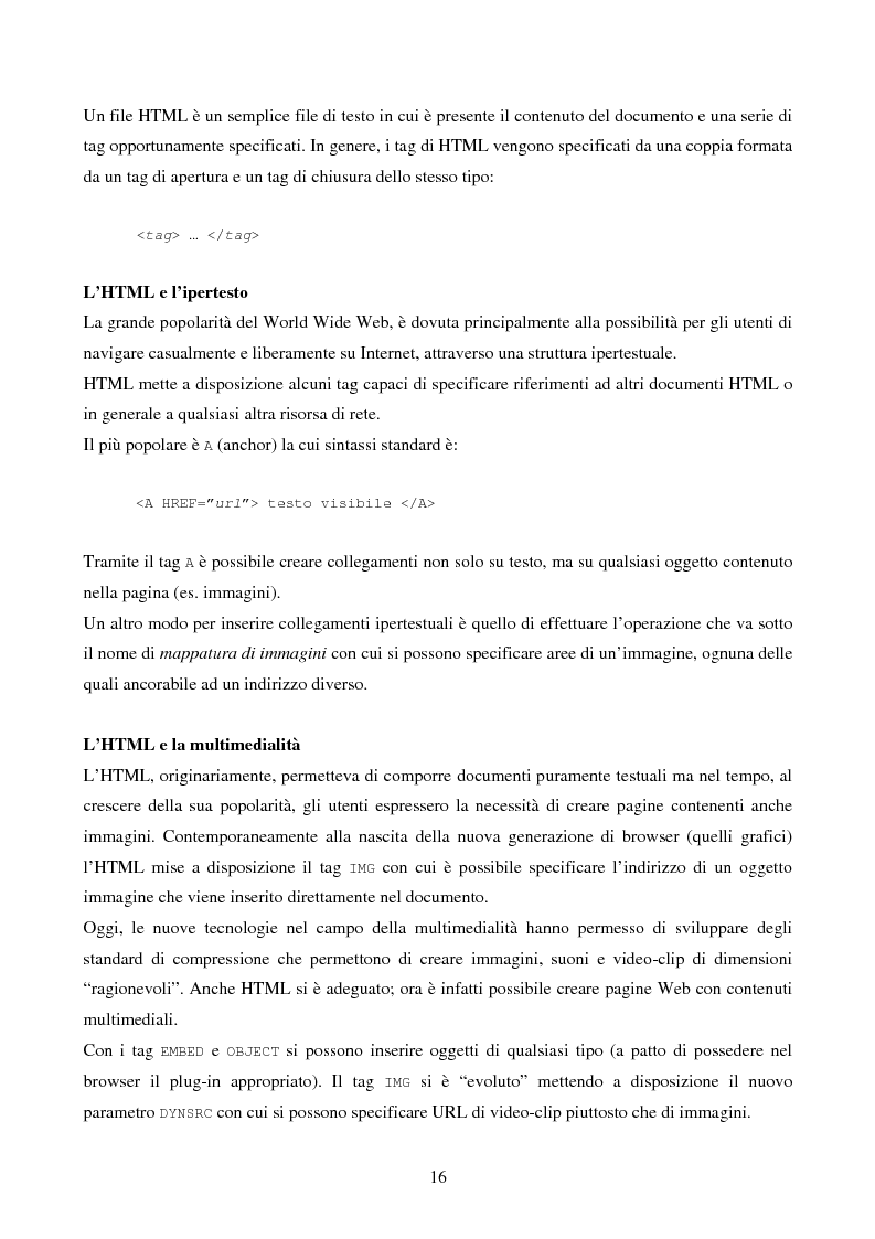 Anteprima della tesi: IVQS SERVER: un sistema client/server di interrogazione di basi di dati multimediali in rete, ad elevato grado di usabilità, con interfaccia iconica, Pagina 16
