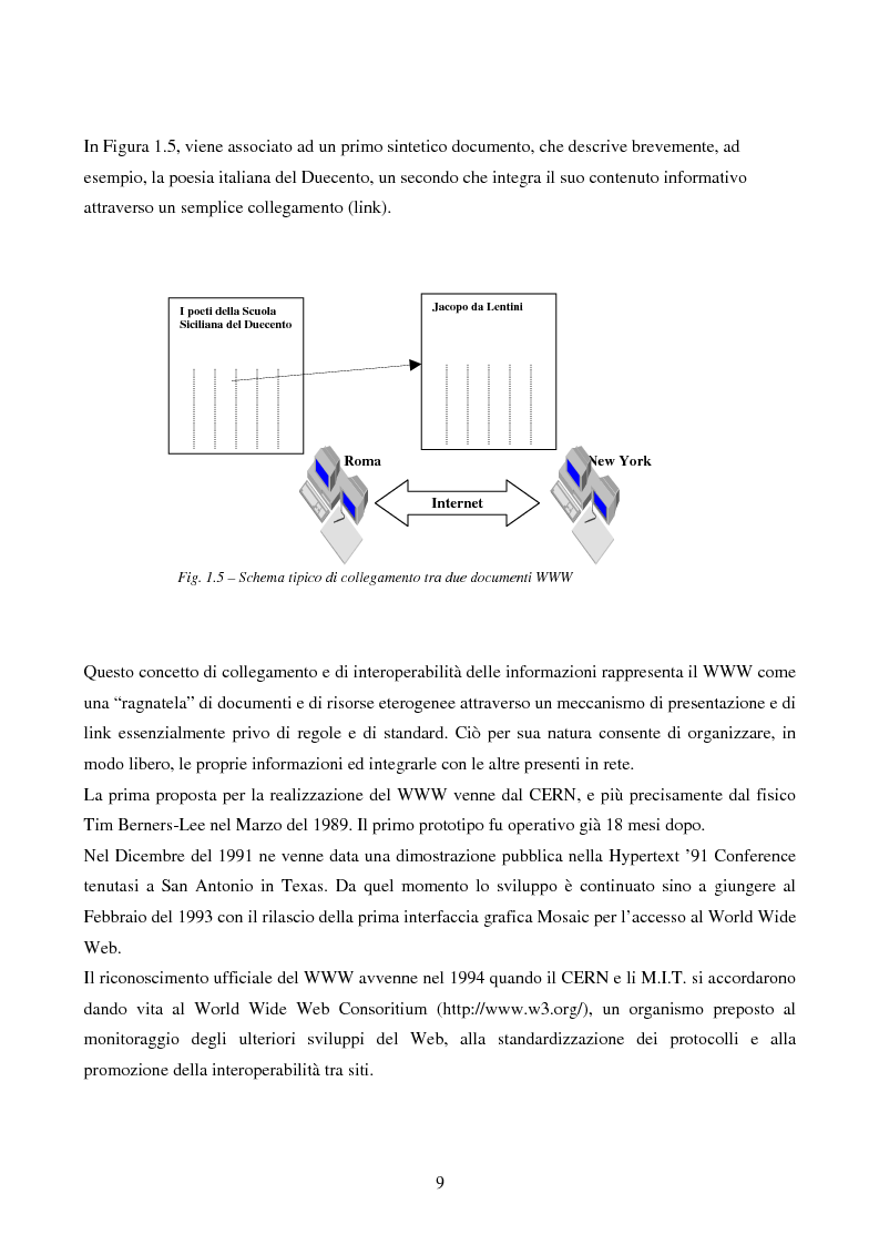 Anteprima della tesi: IVQS SERVER: un sistema client/server di interrogazione di basi di dati multimediali in rete, ad elevato grado di usabilità, con interfaccia iconica, Pagina 9