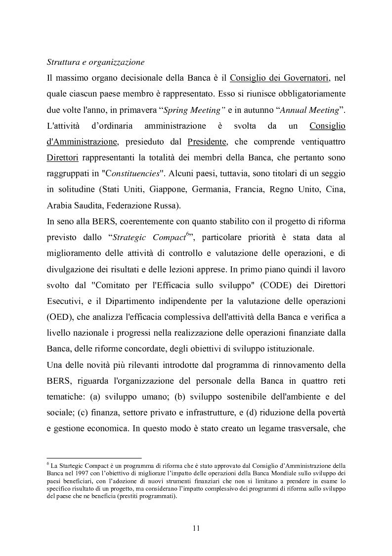 Anteprima della tesi: La Banca Europea per la ricostruzione e lo sviluppo: Istituzione, Organizzazione e Operatività, Pagina 7