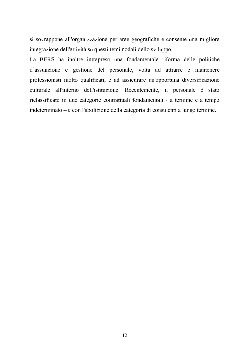 Anteprima della tesi: La Banca Europea per la ricostruzione e lo sviluppo: Istituzione, Organizzazione e Operatività, Pagina 8