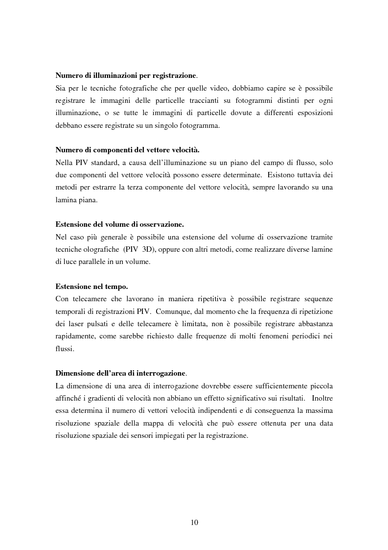 Anteprima della tesi: Misure sperimentali del flusso attorno ad un cilindro con tecnica P.I.V. ed analisi dei risultati, Pagina 10