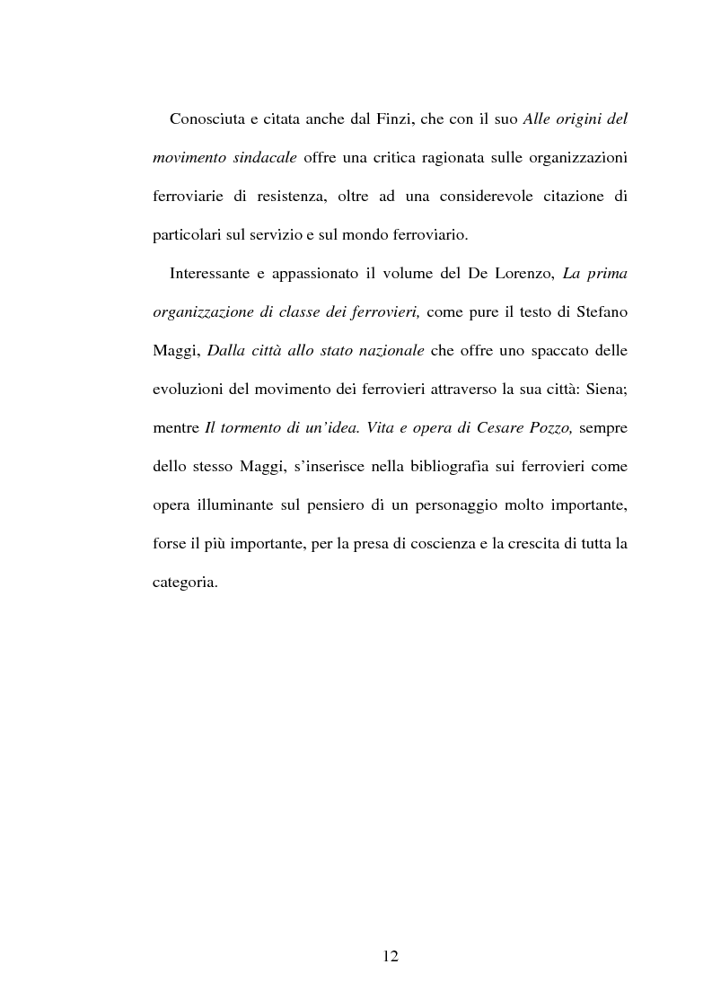 Anteprima della tesi: L'origine del movimento sindacale in ferrovia e l'Italia post-unitaria, Pagina 12
