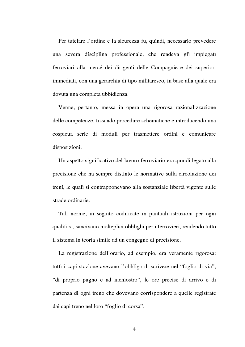 Anteprima della tesi: L'origine del movimento sindacale in ferrovia e l'Italia post-unitaria, Pagina 4