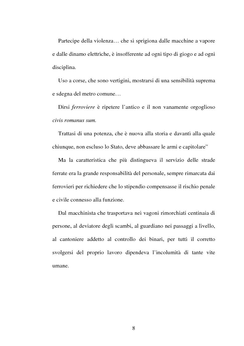 Anteprima della tesi: L'origine del movimento sindacale in ferrovia e l'Italia post-unitaria, Pagina 8