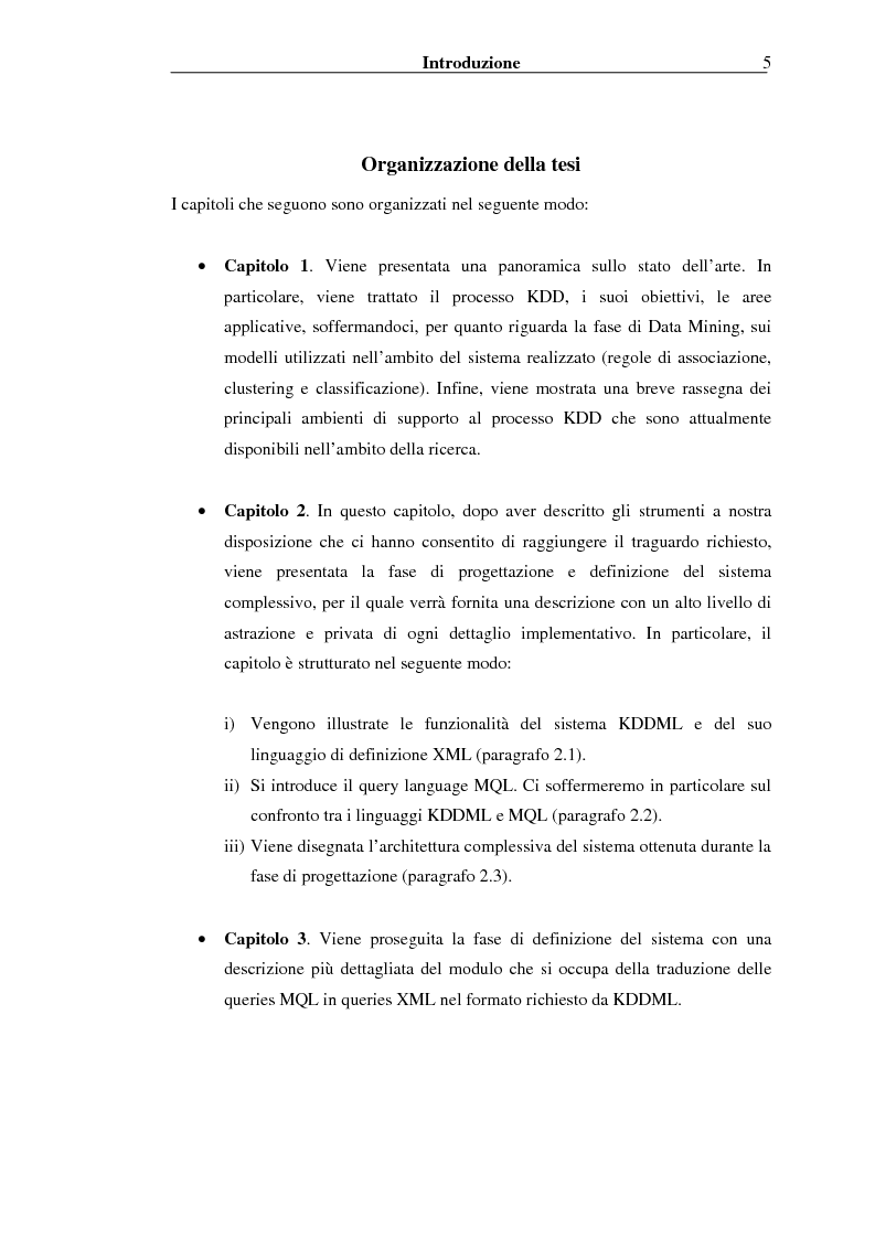 Anteprima della tesi: Implementazione di un Query Language per Knowledge Discovery, Pagina 5