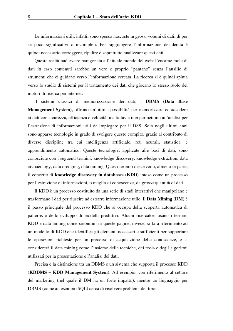 Anteprima della tesi: Implementazione di un Query Language per Knowledge Discovery, Pagina 8