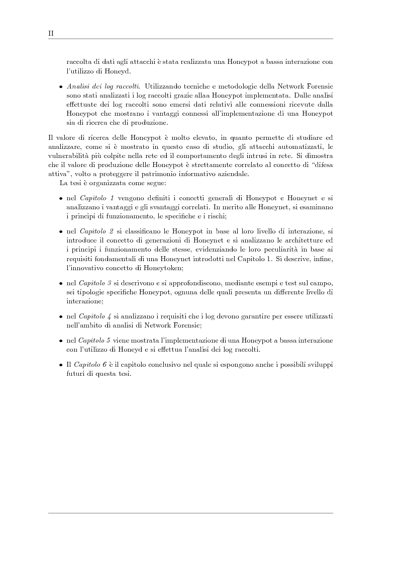 Anteprima della tesi: Sviluppo di una Honeynet nell'attività di Network Forensics, Pagina 2