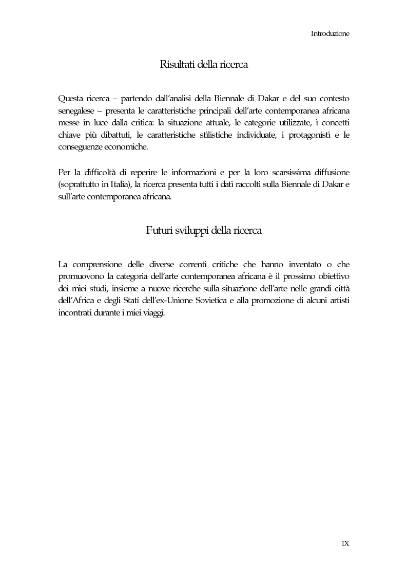 Anteprima della tesi: La Biennale di Dakar, Pagina 5