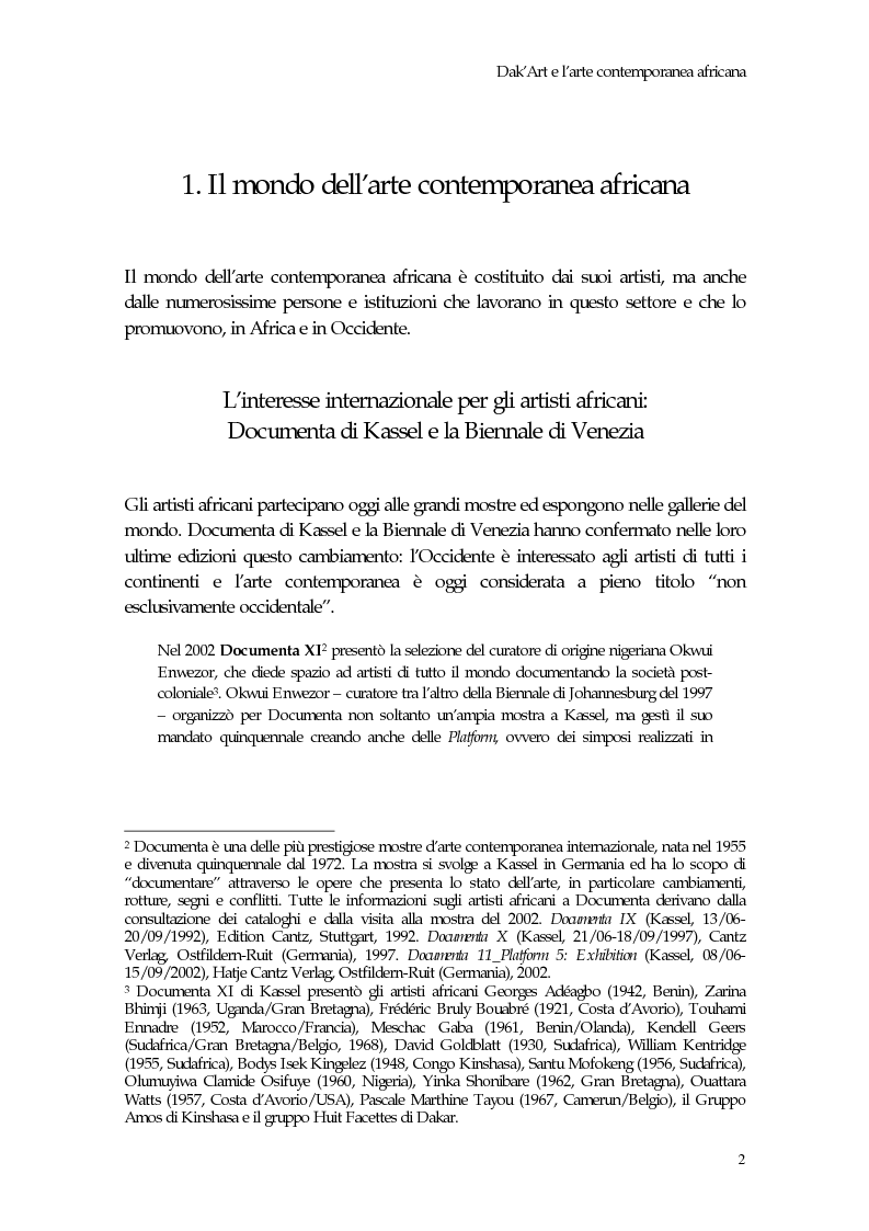 Anteprima della tesi: La Biennale di Dakar, Pagina 7