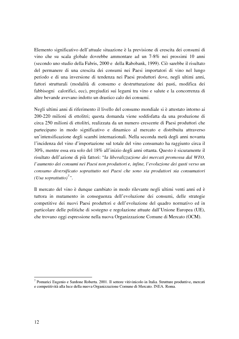 Anteprima della tesi: Strategie competitive e modelli di business nel settore vitivinicolo: il caso Illva Saronno, Pagina 12