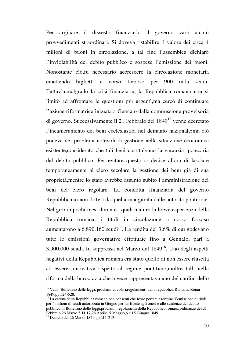Anteprima della tesi: La borsa di Roma dal 1847 al 1860, Pagina 13