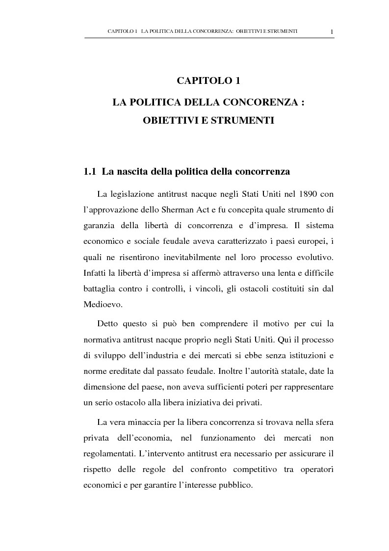 Anteprima della tesi: Il potere consultivo e di segnalazione dell'Autorità Garante della Concorrenza e del Mercato, Pagina 5