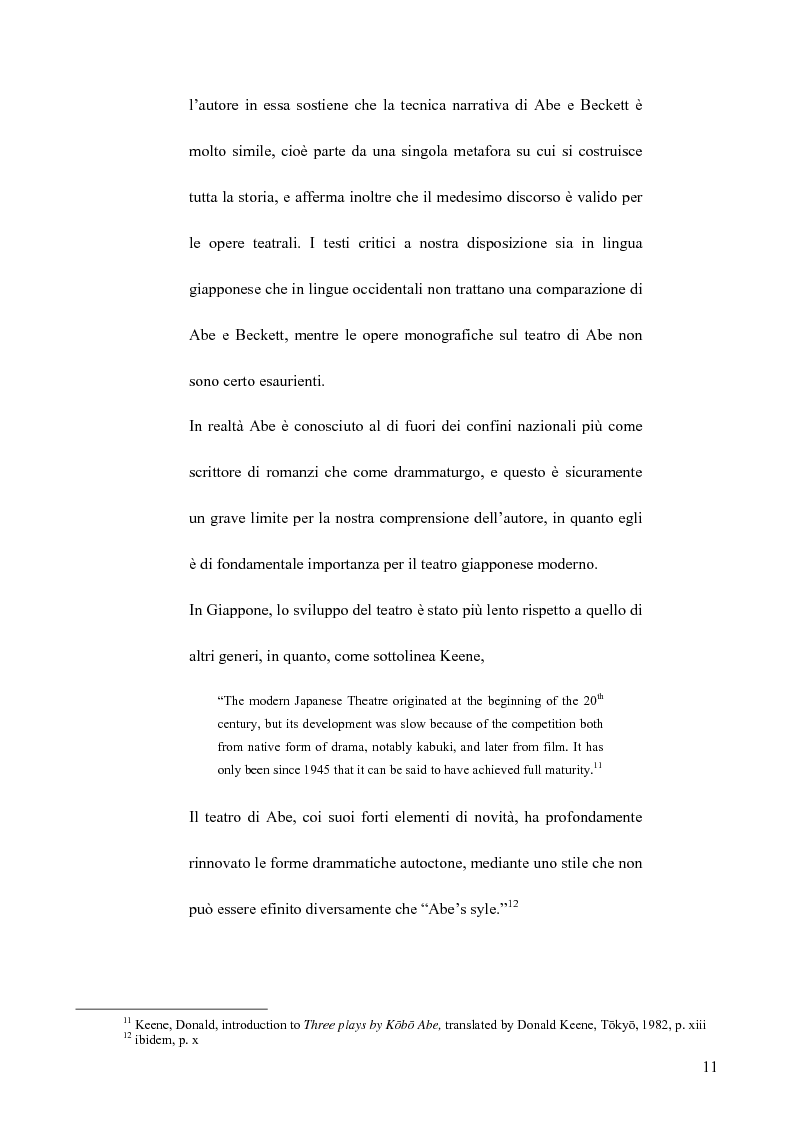 Anteprima della tesi: Il teatro di Samuel Beckett e Abe Kobo, Pagina 7
