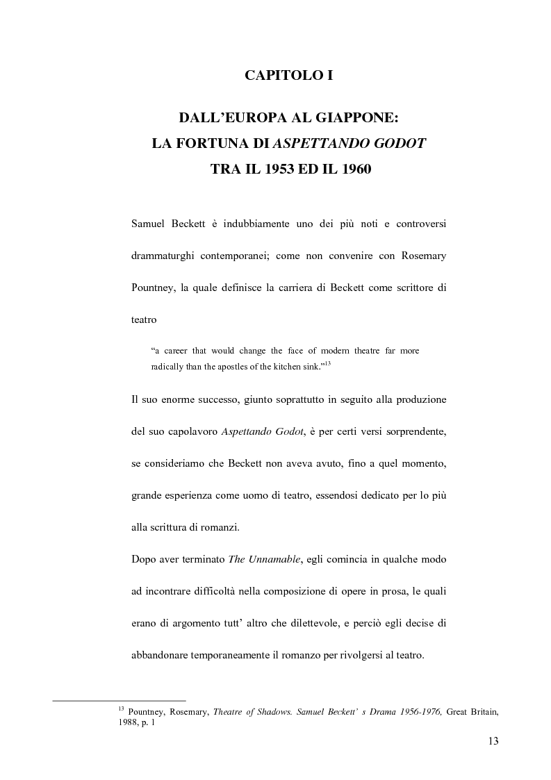 Anteprima della tesi: Il teatro di Samuel Beckett e Abe Kobo, Pagina 9