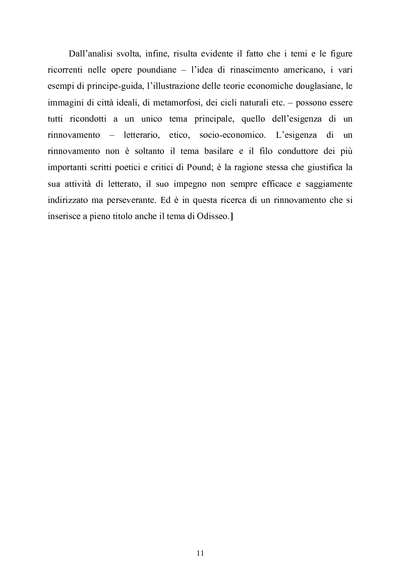 Anteprima della tesi: La figura di Odisseo nel primo Pound, Pagina 11
